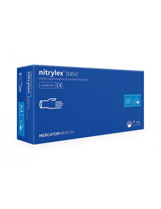 Jednorazowe rekawiczki  NITRYLOWE BLUE rozmiar M 100 szt.
